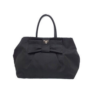 Prada Ribbon Bow Tessuto Fiocco 2way Handbag Black